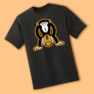 Monkey Fucking A Football Black T-Shirt - My Bad Co.