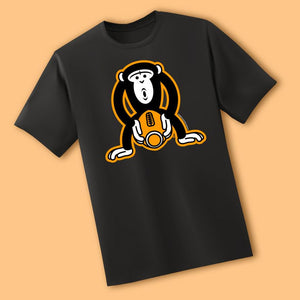 Monkey Fucking A Football<br/>Black T-Shirt - My Bad Co.