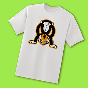 Monkey Fucking A Football White T-Shirt - My Bad Co.