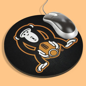 Monkey Fucking A Football Black Mouse Pad - My Bad Co.
